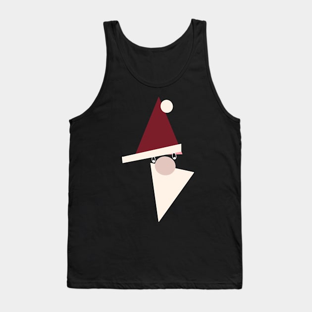 Modern Santa Claus Tank Top by Carries Design 